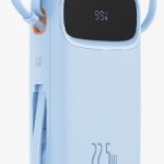 Baseus Qpow2 10000mAh 22.5W Dual-Cable Fast Charging Power Bank with Digital Display,