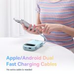 Baseus Qpow2 10000mAh 22.5W Dual-Cable Fast Charging Power Bank with Digital Display, - Image 7