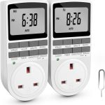 Besvic TM02 Digital Timer Socket – Programmable 24-Hour Plug-in Timer with LCD Display and Anti-Theft Mode | Price in Oman