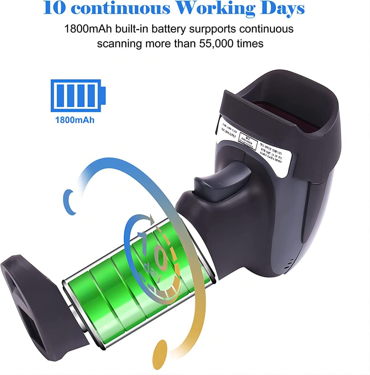 Beva Wireless Barcode Scanner BV99 – Portable Bluetooth Barcode Reader - Image 6