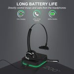 BH‑M9 Pro / BH‑M97 Wireless Call Center Headset – Bluetooth 5.0, Noise‑Cancelling Mic, Charging Dock – - Image 8