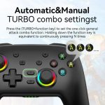 BSP Wireless Gaming Controller NS/iOS/PC/PS4/PS3 SO8 – Bluetooth Gamepad for Nintendo Switch, Mobile & PC – - Image 3