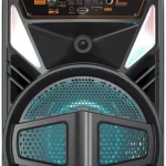 BT‑8101 8″ Portable Bluetooth Speaker with Mic & Remote – 15 W Karaoke Speaker, LED RGB Lights