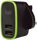 Budi 056U Dual USB Wall Charger with Lightning & Micro USB Cables – Fast Charging Adapter for Smartphones Price in Oman - Image 2
