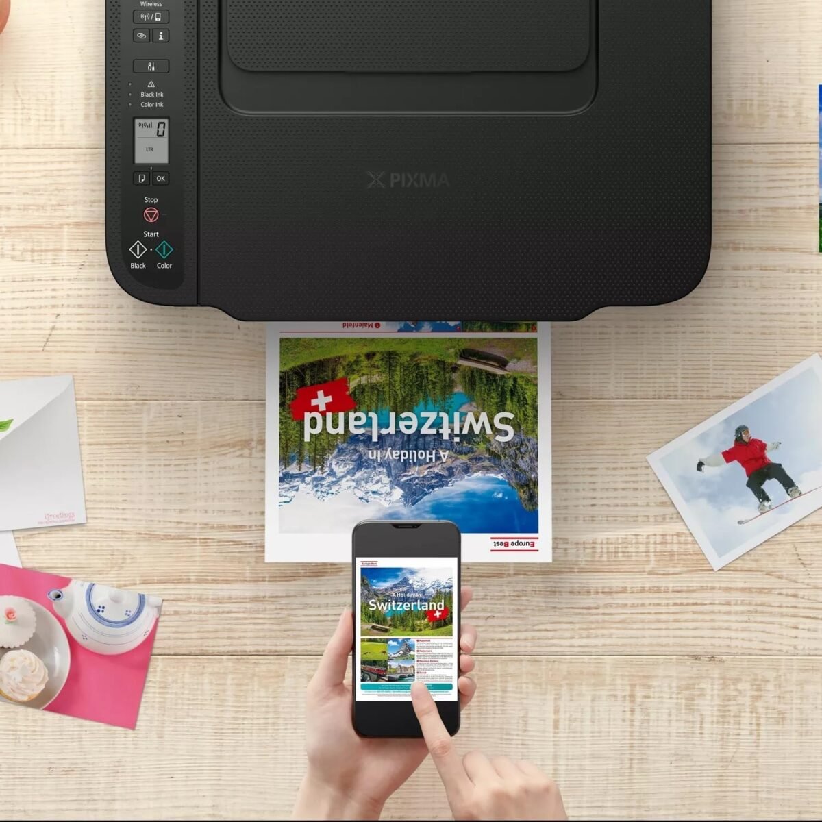 Canon PIXMA TS3640 Wireless All-in-One Inkjet Printer – Print, Copy & Scan (Price In Oman) - Image 5