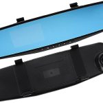 Car Rear View DVR Mirror Blue Box CRB1 – 4.5" Dual Lens 1080p Dash Cam with Night Vision & G-Sensor