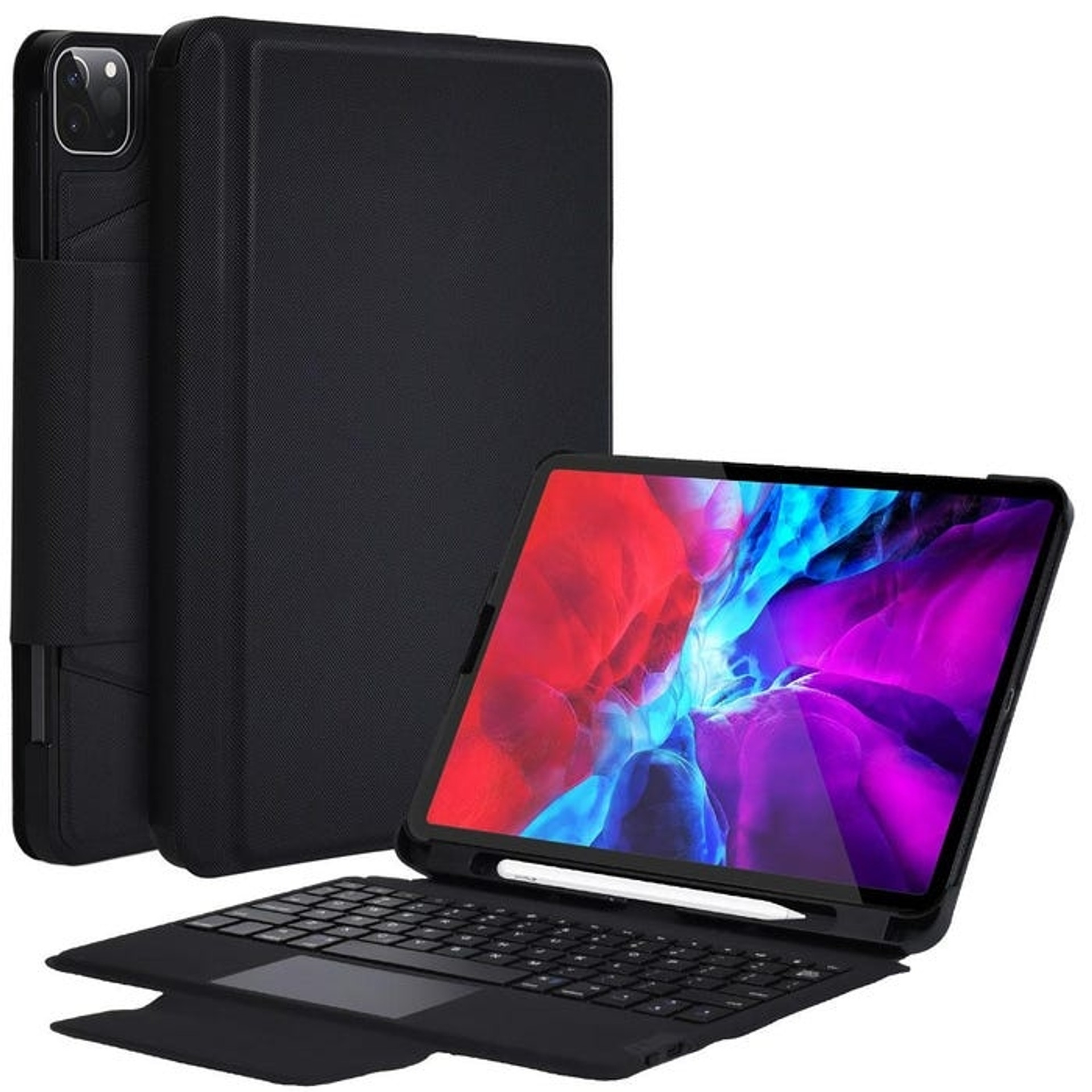 choetech-bh-012-wireless-keyboard-case-for-ipad-pro-11-bluet.jpg Choetech BH-012 Wireless Keyboard Case for iPad Pro 11 | Bluetooth Keyboard with Touchpad, Apple Pencil Holder & Adjustable Stand - Image 1