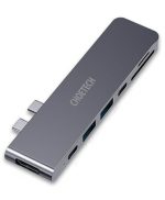 Choetech HUB-M14 7-in-1 USB-C Multiport Adapter – 4K HDMI, Thunderbolt 3, USB 3.0, SD/MicroSD –