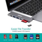 Choetech HUB-M14 7-in-1 USB-C Multiport Adapter – 4K HDMI, Thunderbolt 3, USB 3.0, SD/MicroSD – - Image 5