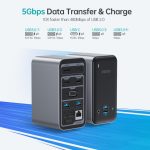 Choetech HUB-M21 15-in-1 USB-C Multiport Docking Station – Expand Your Connectivity with Triple 4K HDMI, VGA, USB 3.0, Ethernet, - Image 2