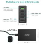 Choetech Q3-4U2Q-101UK 5-Port 60W USB PD Charger with Quick Charge 3.0 – Fast Multi-Device Charging Hub - Image 3