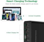 Choetech Q3-4U2Q-101UK 5-Port 60W USB PD Charger with Quick Charge 3.0 – Fast Multi-Device Charging Hub - Image 4
