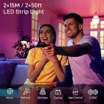 Coolapa 30m RGB LED Strip Light with Remote & App Control – Music Sync Lighting for Home Decor, Price in Oman - Image 3