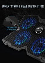 Coolcold K25 USB Laptop Fan Stand – 4‑Fan Cooling Pad with LED, Adjustable Height for 12–17″ Laptops - Image 6