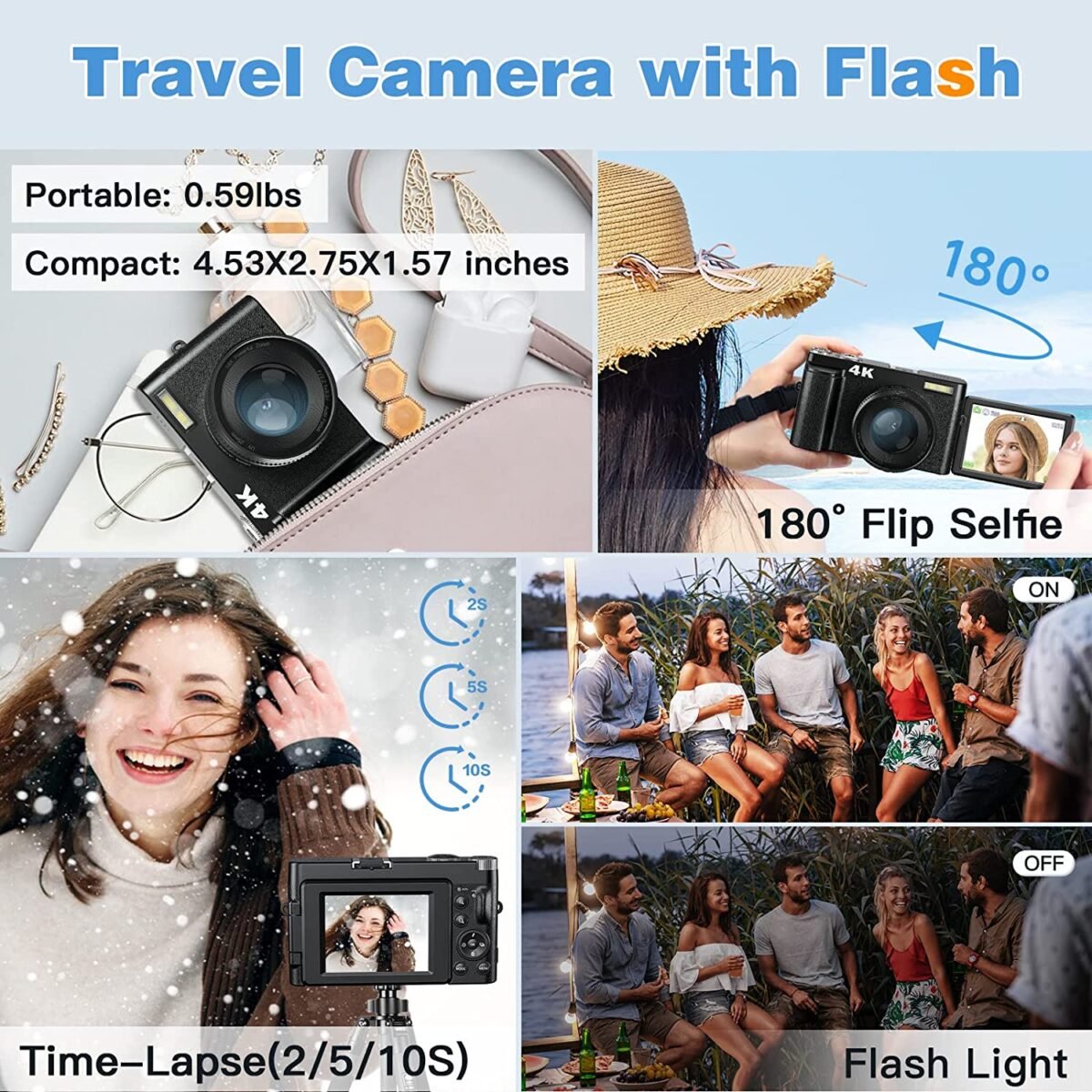 Digital Camera 4kr in Oman DC101 Black Box – Ultra HD 4K Video & Photos - Image 2