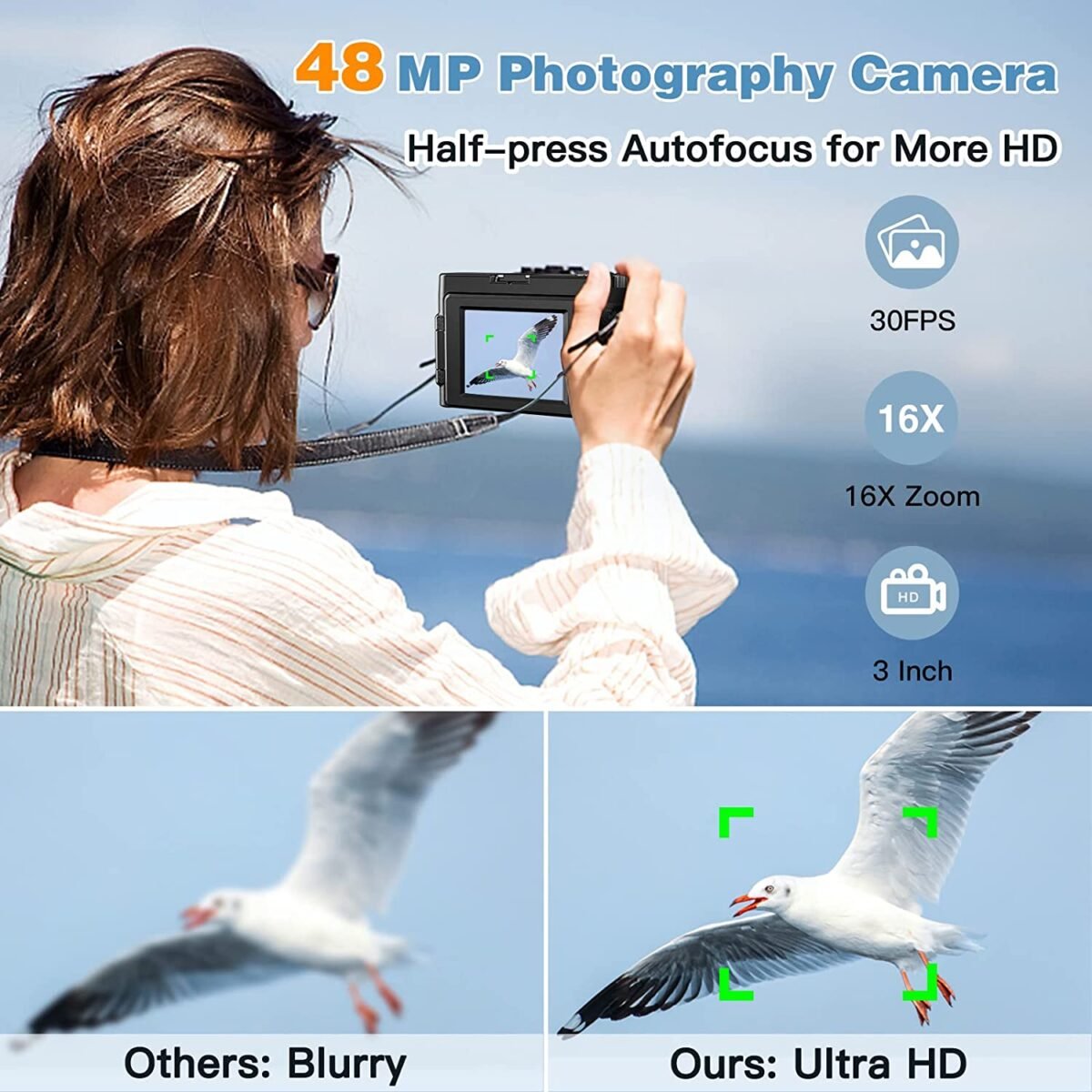 Digital Camera 4kr in Oman DC101 Black Box – Ultra HD 4K Video & Photos - Image 5
