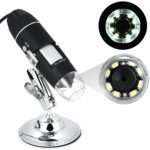 Digital Microscope E2804 – 1600x USB Magnification with 8 LED Lights and OTG Support –