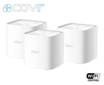 D‑Link COVR‑1103 AC1200 Dual‑Band Home Mesh Wi‑Fi System – 3‑Pack with EasyMesh, Gigabit LAN, WPA3 –
