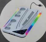 Dobe Multifunctional PS5 Cooling & Charging Dock – Dual Controller Charger with RGB Lighting & Game Storage, - Image 5