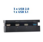 Dobe TP4-821B 5-Port USB Hub for PS4 Slim – High-Speed Gaming Expansion Accessory - Image 2