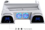 Dobe TP5-3532B Multifunctional PS5 Cooling & Charging Dock – Dual Controller Charger with RGB Lighting & Game Storage, - Image 3