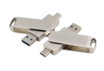 Dual Drive Flash Type-C + USB-A Metal – 2-in-1 OTG High-Speed USB Storage In Oman
