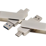 Dual Drive Flash Type-C + USB-A Metal – 2-in-1 OTG High-Speed USB Storage In Oman