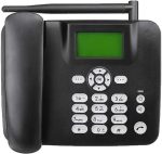 Dual SIM Fixed Wireless Desktop Phone GSM 850–1900 MHz – Wireless Landline Phone for Home & Office (Price In Oman)