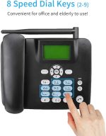 Dual SIM Fixed Wireless Desktop Phone GSM 850–1900 MHz – Wireless Landline Phone for Home & Office (Price In Oman) - Image 3
