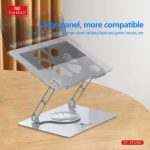 Earldom EH238 Aluminum Alloy Laptop Stand (360° Adjustable, Foldable, Ergonomic Riser) - Image 3