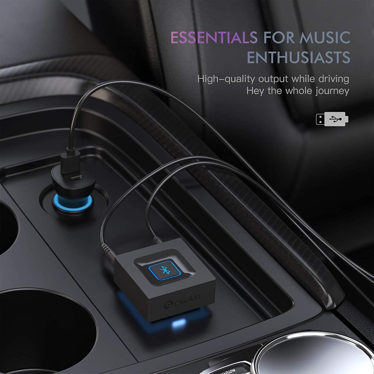 Esinkin RCA to Bluetooth Converter – Wireless RCA Audio Adapter & Bluetooth Transmitter for Home Audio Systems - Image 3