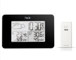 Fanju Wireless Weather Station with Indoor/Outdoor Temperature & Humidity Monitor, Alarm Clock, and LCD Display –