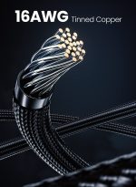 Fasgear PCIe 5.0 12VHPWR 16-Pin GPU Power Cable (FG-A519) – 70cm Sleeved, 600W, Compatible with RTX 3090 Ti/4080/4090 & ASUS/EVGA/Seasonic PSUs - Image 2