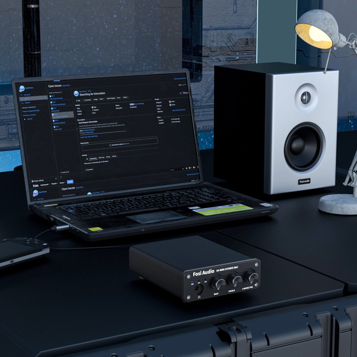 Fosi Audio HAE3 USB DAC & Headphone Amplifier – 24-Bit/192kHz Mini Stereo Amp for Gaming and Hi-Fi Audio - Image 4