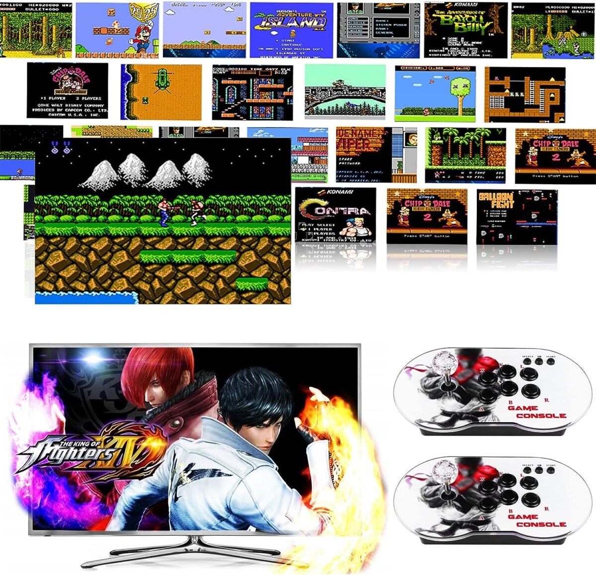 Game Console Dual Joystick V23 – Retro Handheld Emulator with 3″ Screen & AV TV Output – Price in Oman - Image 2
