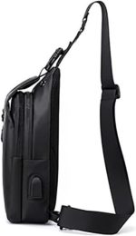 Gaolema Chest Backpack (Water-Resistant Multi-Pocket Sling, Adjustable Strap) - Image 2