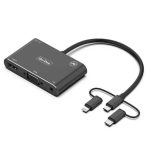 Go‑Des 5‑in‑1 Mobile HD Screen Player GD‑8762 – USB‑C/Lightning/Micro‑USB to HDMI, VGA & AV Adapter – 2K Ultra HD Display