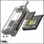 Godes GD-DK007 4-in-1 OTG Card Reader – USB-C, Lightning, Micro USB & USB 2.0 – Supports SD/TF Cards - Image 2