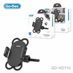 GO‑DES HD710 360° Bike & Motorcycle Phone Holder – Shockproof Silicone Clamp & Quick‑Release - Image 2