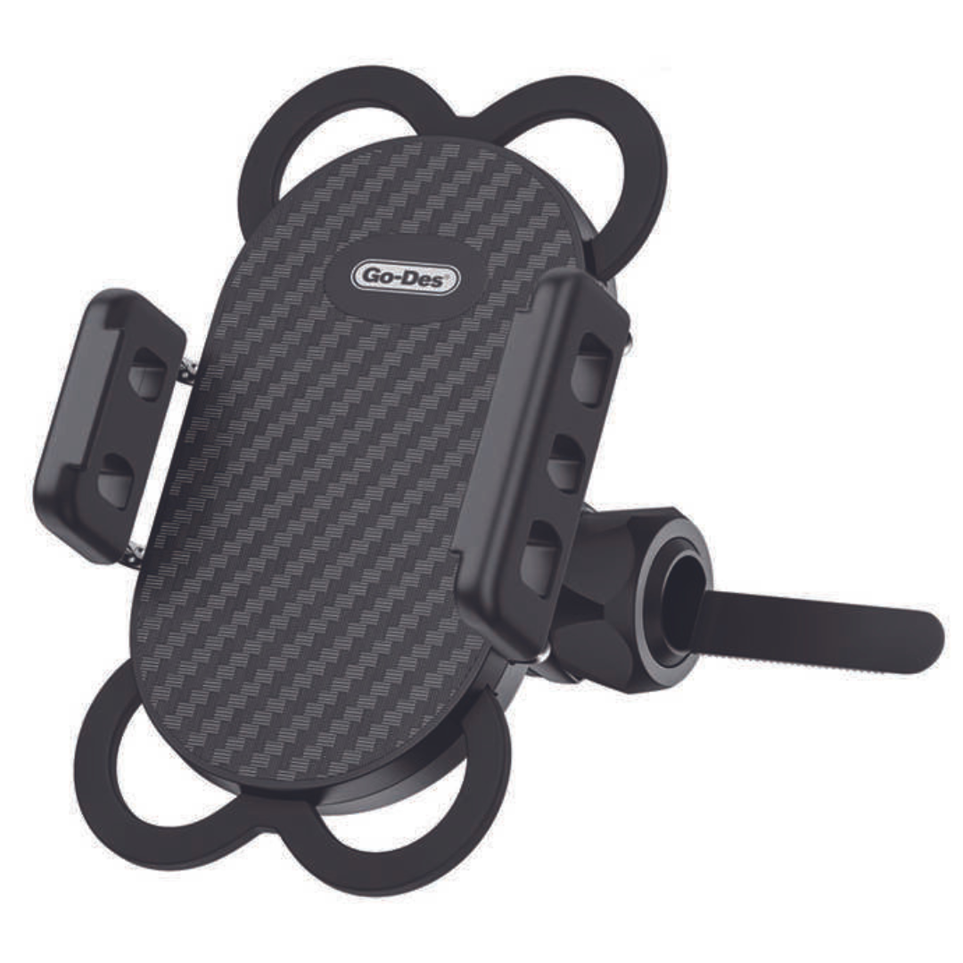 godes-hd710-360-bike-motorcycle-phone-holder-shockproof-sili.png GO‑DES HD710 360° Bike & Motorcycle Phone Holder – Shockproof Silicone Clamp & Quick‑Release - Image 1