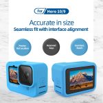 GoPro 9 & 10 Silicone Cover G312 – Full‑Body Protective Sleeve with Lens Cap & Hand Strap - Image 5