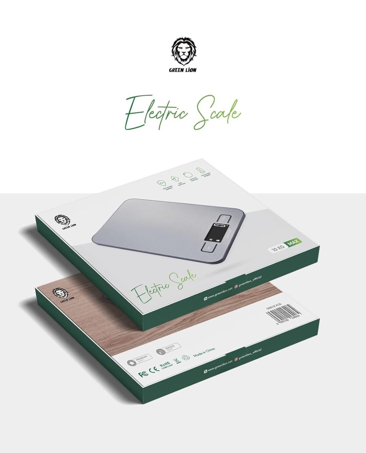 Green Lion GNELSCALSL Digital Electronic Scale — 10kg Capacity, Tare & Auto-Off - Image 2