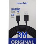 Haino Teko CB‑300‑L 3 m Lightning Cable – Fast‑Charge USB‑A to Lightning, 2.4 A for iPhone & iPad