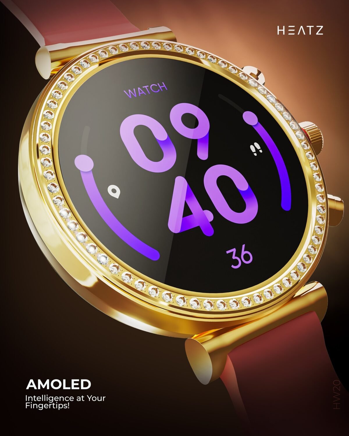Heatz HW20 AVA Edition Smart Watch – Fitness Tracker, Heart Rate & Waterproof Design (Price In Oman) - Image 4