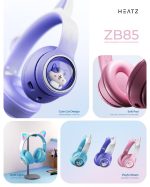 Heatz KIDS Headphone ZB85 “Meow” – Volume-Limited Cat-Ear RGB Headset for Children - Image 4