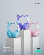 Heatz KIDS Headphone ZB85 “Meow” – Volume-Limited Cat-Ear RGB Headset for Children - Image 5