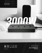 Heatz Power Plug 3000W 10-in-1 Multi Socket in Oman – Heavy Duty Extension - Image 2