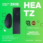 Heatz ZK15 Wireless Keyboard & Mouse Combo – Arabic/English Layout – 10m Range – Ultra-Slim Design - Image 3