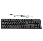 Heatz ZK17 Wired Multi Keyboard – Full-Size USB Keyboard with 104 Keys for Efficient Typing,