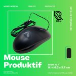 Heatz ZM58 Wired Optical Mouse – 1600 DPI, Ergonomic Design, USB Plug & Play, - Image 2